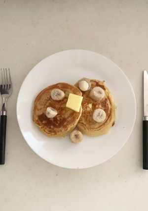 簡単 ヘルシー お豆腐パンケーキ！-レシピのメイン写真