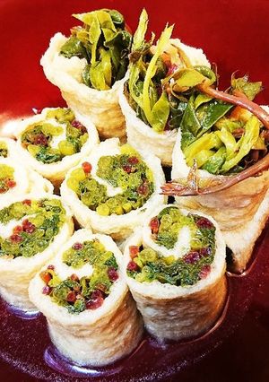 つるむらさきの南関あげ☆おひたし巻き-レシピのメイン写真