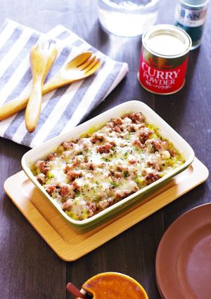 ひき肉とポテトの簡単レンチン！チーズ蒸し-レシピのメイン写真