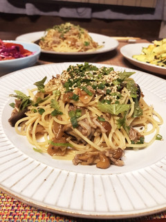 豚肉となめこの和風パスタ-レシピのメイン写真