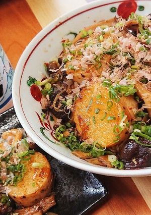 簡単酒肴☆キノコと山芋のめんつゆ炒め-レシピのメイン写真