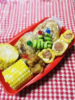 野球少年弁当♡8/31-レシピのメイン写真