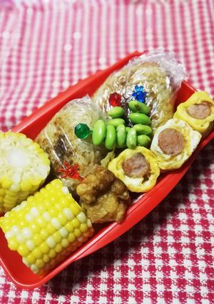 野球少年弁当♡8/31-レシピのメイン写真