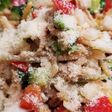 残り物パスタサラダ