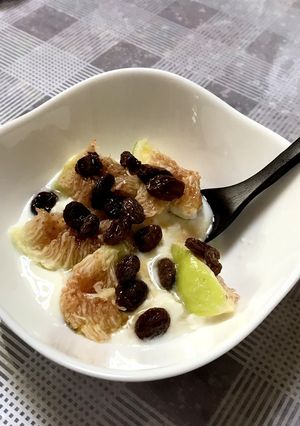 イチヂクと干しぶどう酢ヨーグルト-レシピのメイン写真
