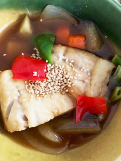 全てレンジ塩鯖と根菜たっぷりの煮付け-レシピのメイン写真