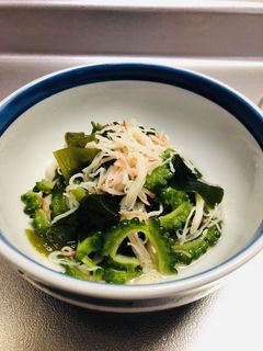 副菜に!ゴーヤとカニカマの健康酢の物-レシピのメイン写真