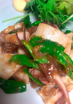 烏賊と万願寺とうがらしバター焼き-レシピのメイン写真
