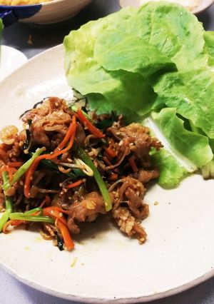豚バラ肉の韓国風炒め-レシピのメイン写真