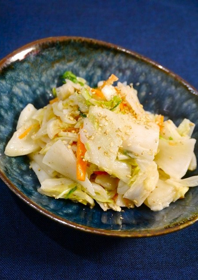 簡単副菜！白菜の浅漬け☆ゆず胡麻和え-レシピのメイン写真