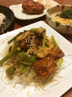 鮭ときのこの黒酢炒め-レシピのメイン写真