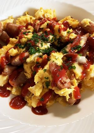 ソーセージエッグ♬チーズ入り-レシピのメイン写真