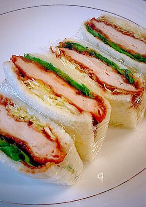 朝から美味し〜チキンカツサンド-レシピのメイン写真