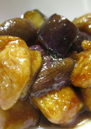 簡単！なすと鶏肉のバルサミコ炒め-レシピのメイン写真