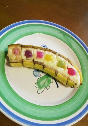 つぶグミバナナボート☆-レシピのメイン写真