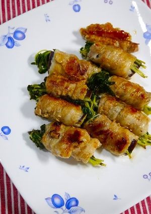 簡単！茄子と豆苗の肉巻き-レシピのメイン写真