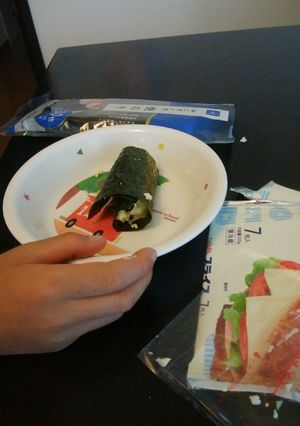 小2男子が考えた、チーのり-レシピのメイン写真