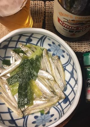 ワカサギのレンチン酒蒸し-レシピのメイン写真