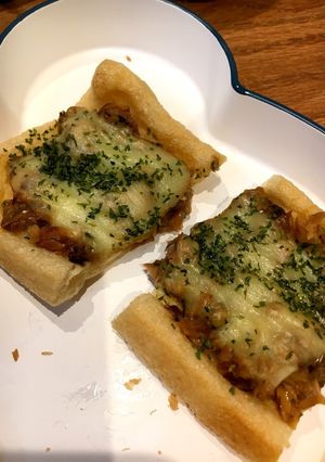 油揚げと鯖缶で和風ピザ-レシピのメイン写真