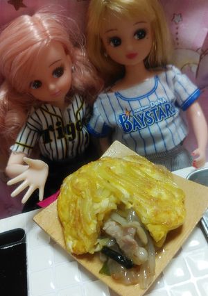 リカちゃん♡野球シリꕤ梅蘭焼きそば-レシピのメイン写真