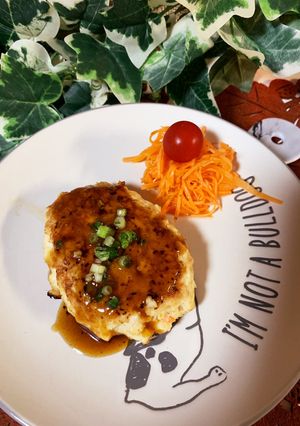 フードプロセッサーdeむね肉のハンバーグ-レシピのメイン写真