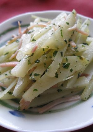 朝食やお弁当に♪　ジャガハムしそ炒め-レシピのメイン写真
