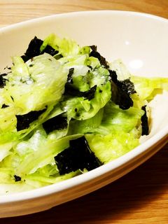 レタスと海苔のサラダ-レシピのメイン写真
