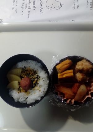 旦那ちゃんお弁当8月31日。-レシピのメイン写真
