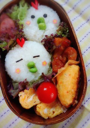 ＊超簡単キャラ弁＊とり弁2-レシピのメイン写真