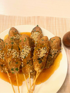 味付け簡単!ウマ!肉飯串焼き!-レシピのメイン写真
