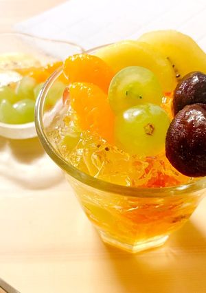 酵素ダイエット☆レンチンフルーツゼリー-レシピのメイン写真
