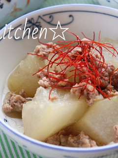冬瓜とひき肉のだししょうゆ煮☆-レシピのメイン写真