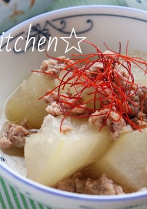 冬瓜とひき肉のだししょうゆ煮☆-レシピのメイン写真