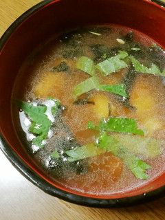 大葉とアオサの味噌汁-レシピのメイン写真