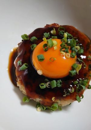 簡単♪月見つくねバーグ♪-レシピのメイン写真
