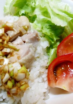 覚書・炊飯器でアジア風チキンonライス-レシピのメイン写真