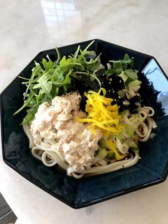ツナマヨサラダうどん-レシピのメイン写真