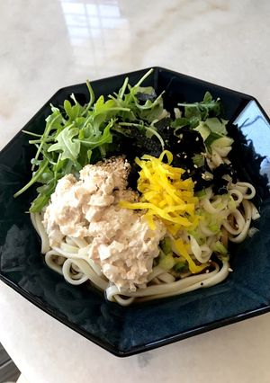 ツナマヨサラダうどん-レシピのメイン写真