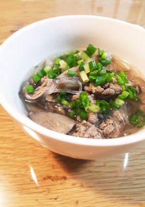 牛肉とごぼうと春雨の食べるスープ★-レシピのメイン写真