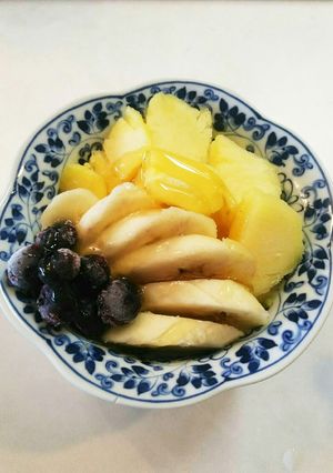 ヨーグルト パイナップル ブルーベリー-レシピのメイン写真