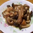 鶏皮でもう一品!鶏皮きのこ炒め