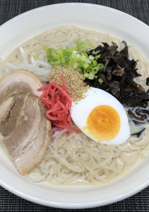 糖質☆乾燥こんにゃくパスタで豚骨ラーメン-レシピのメイン写真