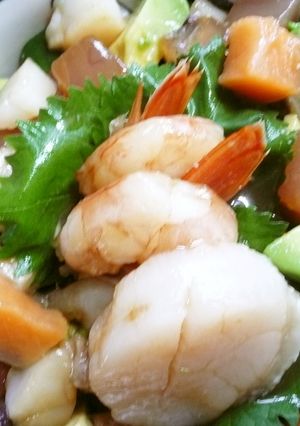 海鮮バラチラシ丼　海の宝石箱や～！-レシピのメイン写真