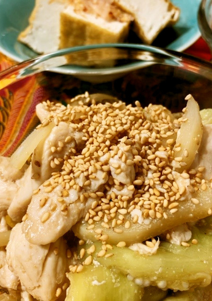 鶏むね肉とナスのさっぱり和え-レシピのメイン写真