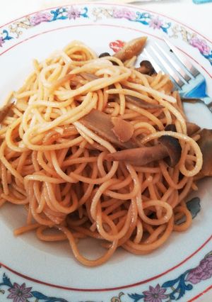 ごぼうときのこのガーリックパスタ-レシピのメイン写真