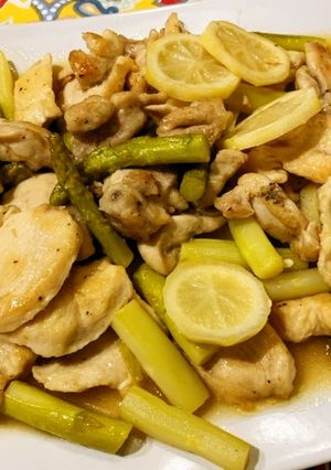 レモン香る　鶏むね肉とアスパラのソテー-レシピのメイン写真