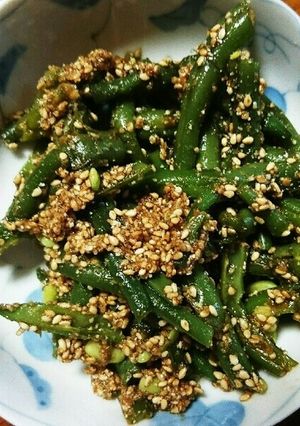 お弁当に、いんげんのごま和え-レシピのメイン写真