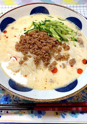 ごま香る豆乳坦々そうめん-レシピのメイン写真