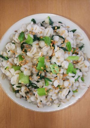 100%押し麦の大麦菜飯-レシピのメイン写真