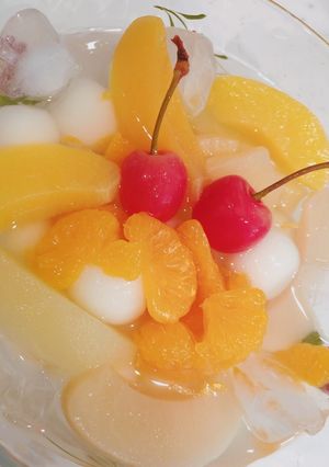 牛乳白玉☆フルーツカクテル-レシピのメイン写真